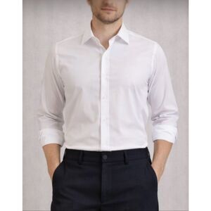 Robert Graham  white collared button down shirt size L